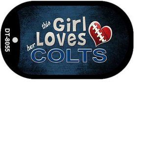 This Girl Loves Her Colts Dog Tag Necklace NFL